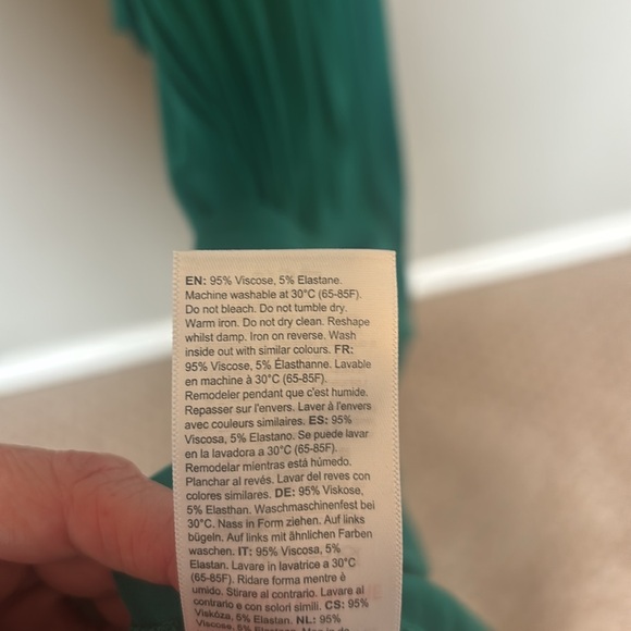 Seraphine Emerald Green Knot Waist Tie Back Maternity Dress size 12 - Picture 9 of 9